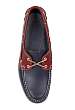 Navy and Red Leather Boat Shoes by Sebago
