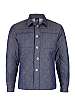 Navy Chambray Quilted Shirt Jacket by Lavenham