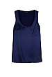 Navy Coquette Silk Tank by Joseph