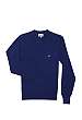 Navy Cotton Slash V Neck Knit by Vivienne Westwood