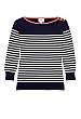 Navy Ecru Mariner Boatneck by Milly