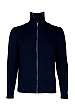 Navy Heavy Rib Zip Cardigan by Joseph
