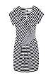 Navy Striped Wrap Dress by YMC