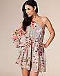 One Sleeve Floral Dress
