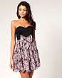 Paprika Ditsy Print Babydoll Dress