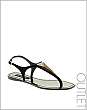 Patrick Cox Premium Leather Embellished Flat Sandals