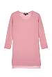 Pink Airy Blend Chiffon Insert Sweater by DKNY