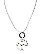 Plain clock necklace