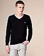 Plain Cotton V-Neck Sweat