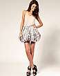 Rare Opulence Chiffon Printed Puffball Skirt