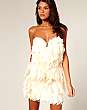 Rare Opulence Lazer Cut Wave Bandeau Dress