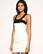 Rare Opulence Pleat Neck Trim Boned Dress
