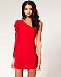 Rare Puff Shoulder One Sleeve Dress