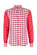 Red Check Two Layer Panel Shirt by B Store