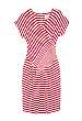 Red Striped Wrap Dress by YMC