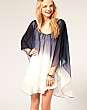 Reverse Dip Dye Cape Dress