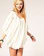 Reverse Lace Cape Dress