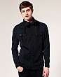 River Island Twill Draw Cord Cowl Neck Shirt