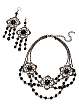 Set «Inga» pärlhalsband + örkrokar