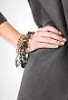 Smoke Teardrop & Skull Bracelet by Mawi