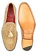 Stone Suede Tassel Clifford Loafers by Grenson