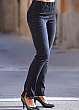 Stretchjeans-leggings, kort