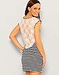 Stripe Lace Back Dress