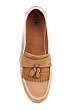 Tan Canvas Perth Tassel Loafers by Dr Martens