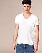 Tee With Deep V-Neck S/S