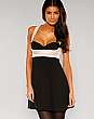 Two Colour Satin Dress