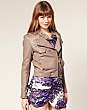 Urban Code Leather Biker Jacket With Ribbed Sleeves