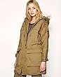 Whistles Donny Faux Fur Trim Parka