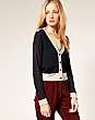 Whistles Rayon Colour Block Cardigan