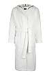 White Hooded Terry Bathrobe by Hugo Boss Black