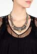 Zeila Necklace Chain With Peach Crystals by Dannijo